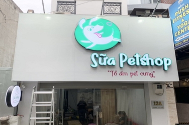 Biển quảng cáo tiệm thú cưng tại Tp Hồ Chí Minh
